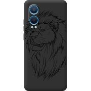 Черный чехол BoxFace OnePlus Nord CE 4 Lite 5G Lion