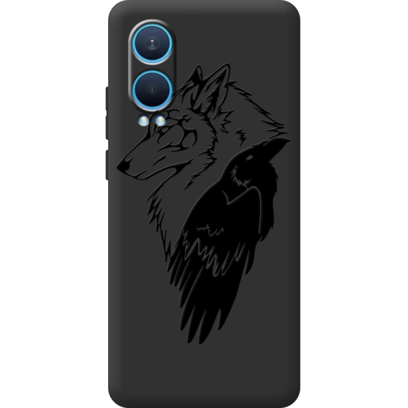 Черный чехол BoxFace OnePlus Nord CE 4 Lite 5G Wolf and Raven