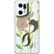 Прозрачный чехол BoxFace OPPO Find X5 Pro Cute Mermaid