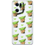 Прозрачный чехол BoxFace OPPO Find X5 Pro Pattern Baby Yoda