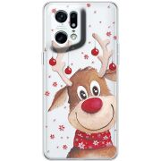 Прозрачный чехол BoxFace OPPO Find X5 Pro Winter Deer