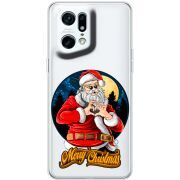 Прозрачный чехол BoxFace OPPO Find X5 Pro Cool Santa