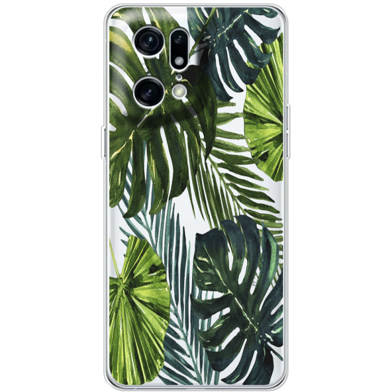 Прозрачный чехол BoxFace OPPO Find X5 Pro Palm Tree