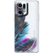 Прозрачный чехол BoxFace OPPO Find X5 Pro Feathers