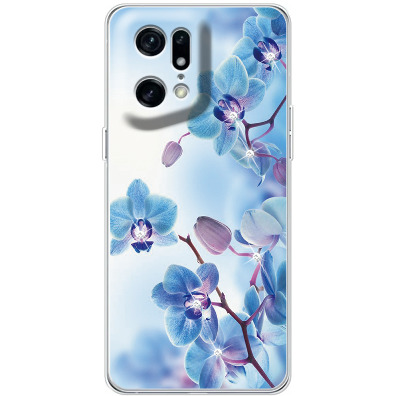 Чехол со стразами OPPO Find X5 Pro Orchids