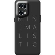 Черный чехол BoxFace OPPO Find X5 Pro Minimalistic