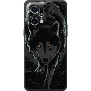 Черный чехол BoxFace OPPO Find X5 Pro Wolf