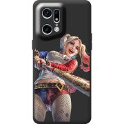 Черный чехол BoxFace OPPO Find X5 Pro Happy Harley Quinn