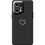 Черный чехол BoxFace OPPO Find X5 Pro My Heart