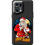 Черный чехол BoxFace OPPO Find X5 Pro Cool Santa