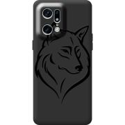 Черный чехол BoxFace OPPO Find X5 Pro Wolf