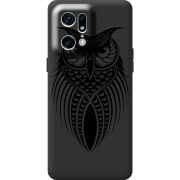 Черный чехол BoxFace OPPO Find X5 Pro Owl