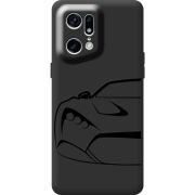 Черный чехол BoxFace OPPO Find X5 Pro Sportcar