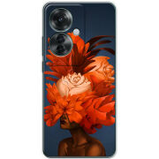 Чехол BoxFace OPPO Reno 11 F Exquisite Orange Flowers