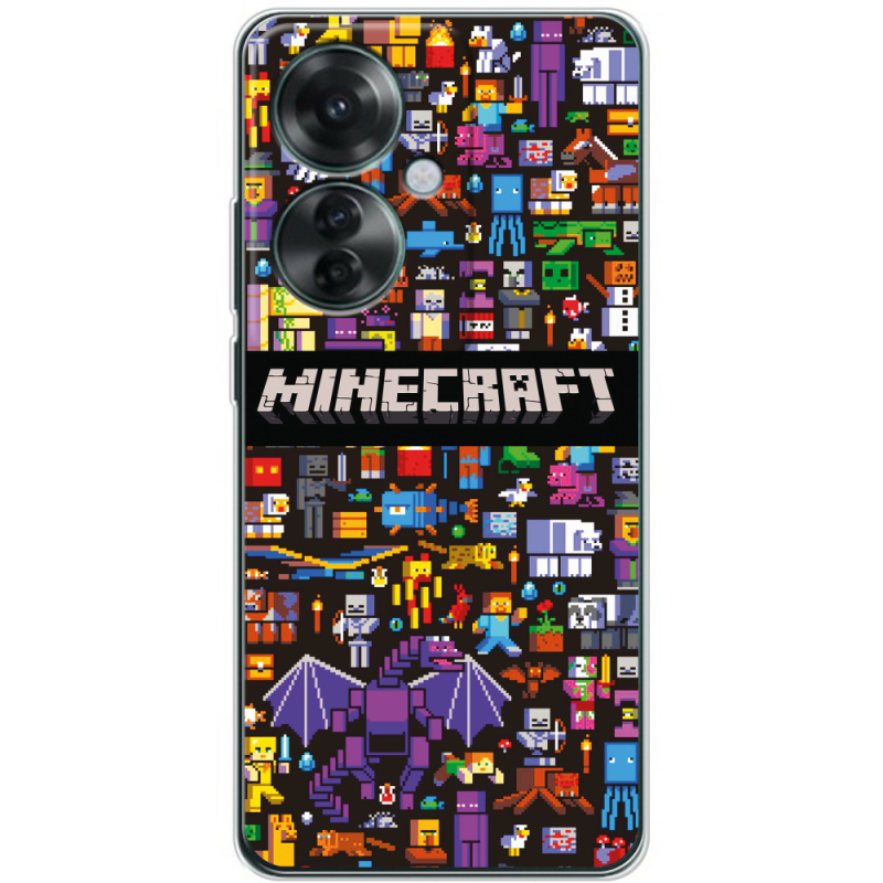 Чехол BoxFace OPPO Reno 11 F Minecraft Mobbery