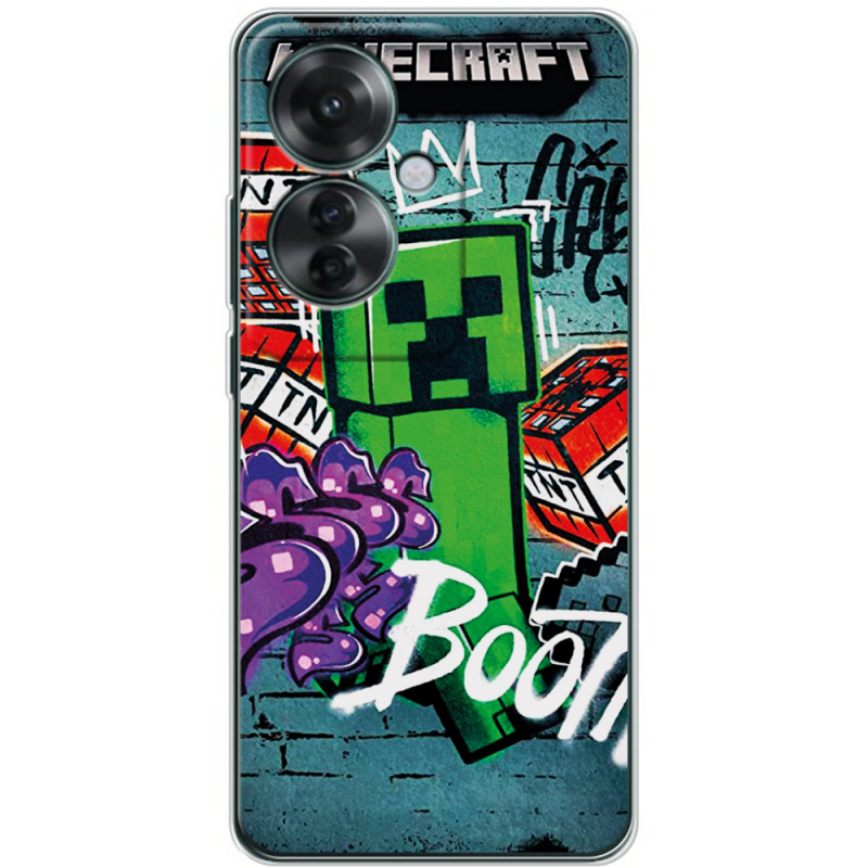 Чехол BoxFace OPPO Reno 11 F Minecraft Graffiti