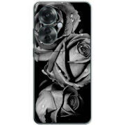 Чехол BoxFace OPPO Reno 11 F Black and White Roses