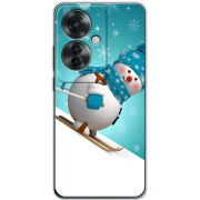 Чехол BoxFace OPPO Reno 11 F Skier Snowman