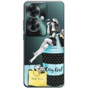 Прозрачный чехол BoxFace OPPO Reno 11 F City Girl