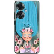 Прозрачный чехол BoxFace OPPO Reno 11 F Blue Hair