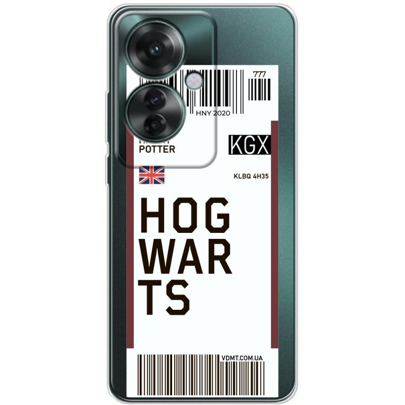 Прозрачный чехол BoxFace OPPO Reno 11 F Ticket Hogwarts