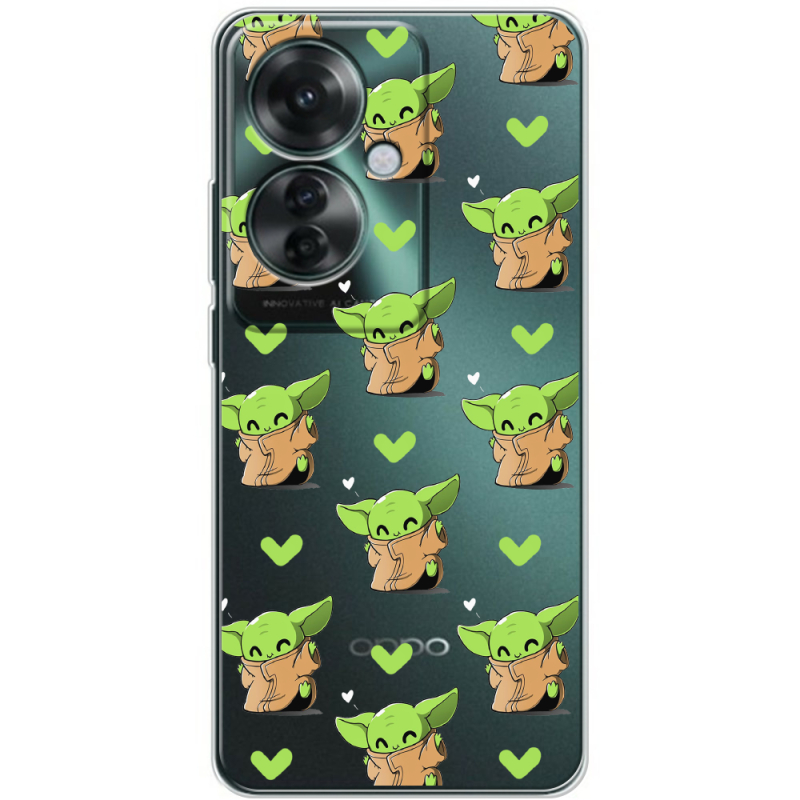 Прозрачный чехол BoxFace OPPO Reno 11 F Pattern Baby Yoda