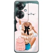 Прозрачный чехол BoxFace OPPO Reno 11 F Travel Girl