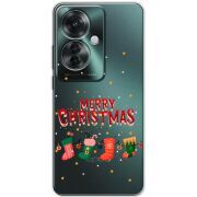 Прозрачный чехол BoxFace OPPO Reno 11 F Merry Christmas