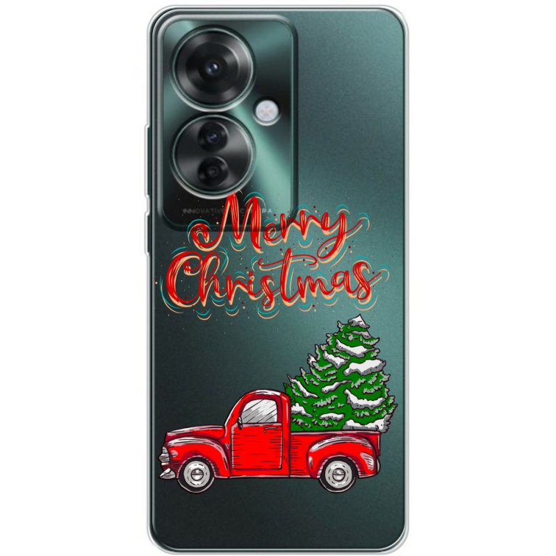 Прозрачный чехол BoxFace OPPO Reno 11 F Holiday Car