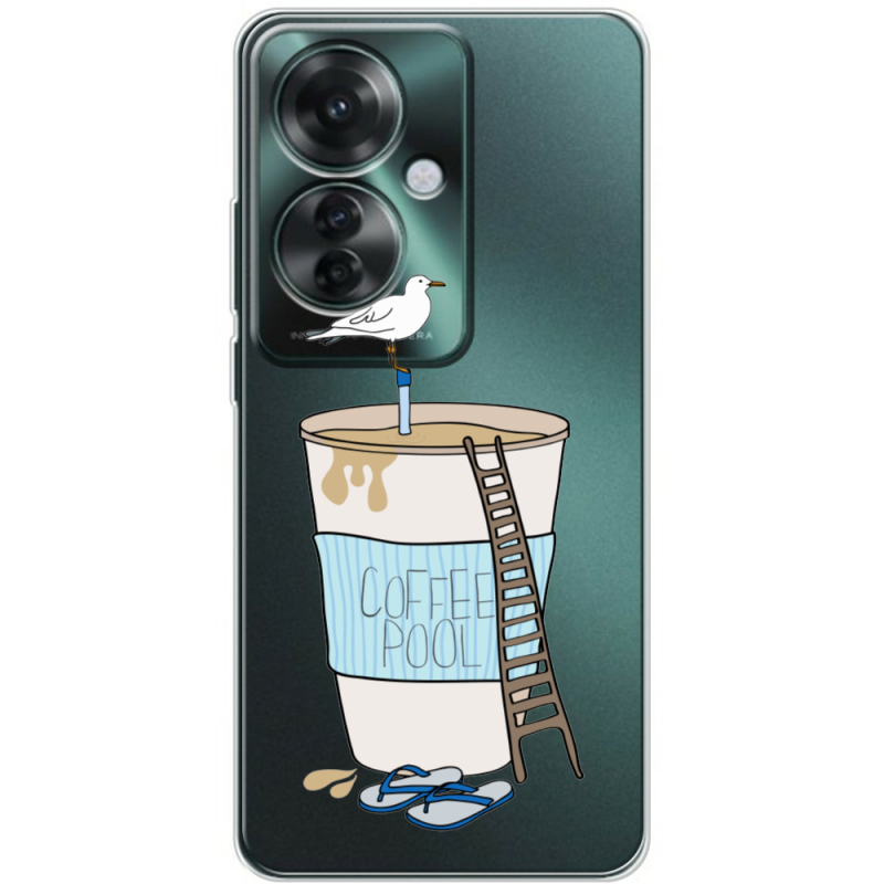 Прозрачный чехол BoxFace OPPO Reno 11 F Segull in Cofee Pool