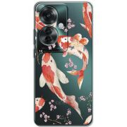 Прозрачный чехол BoxFace OPPO Reno 11 F Japanese Koi Fish