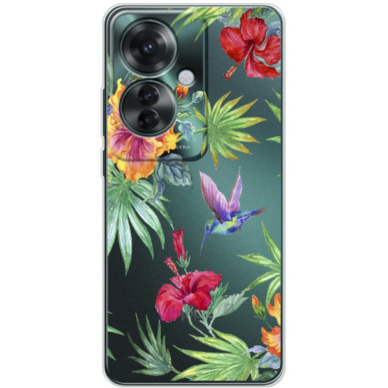 Прозрачный чехол BoxFace OPPO Reno 11 F Tropical