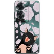 Прозрачный чехол BoxFace OPPO Reno 11 F Meow