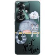 Прозрачный чехол BoxFace OPPO Reno 11 F Just Love