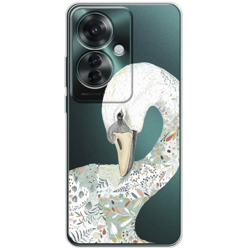 Прозрачный чехол BoxFace OPPO Reno 11 F Swan