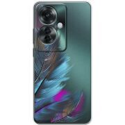 Прозрачный чехол BoxFace OPPO Reno 11 F Feathers