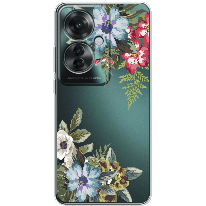 Прозрачный чехол BoxFace OPPO Reno 11 F Floral