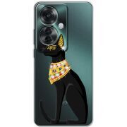 Чехол со стразами OPPO Reno 11 F Egipet Cat