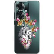 Чехол со стразами OPPO Reno 11 F Heart