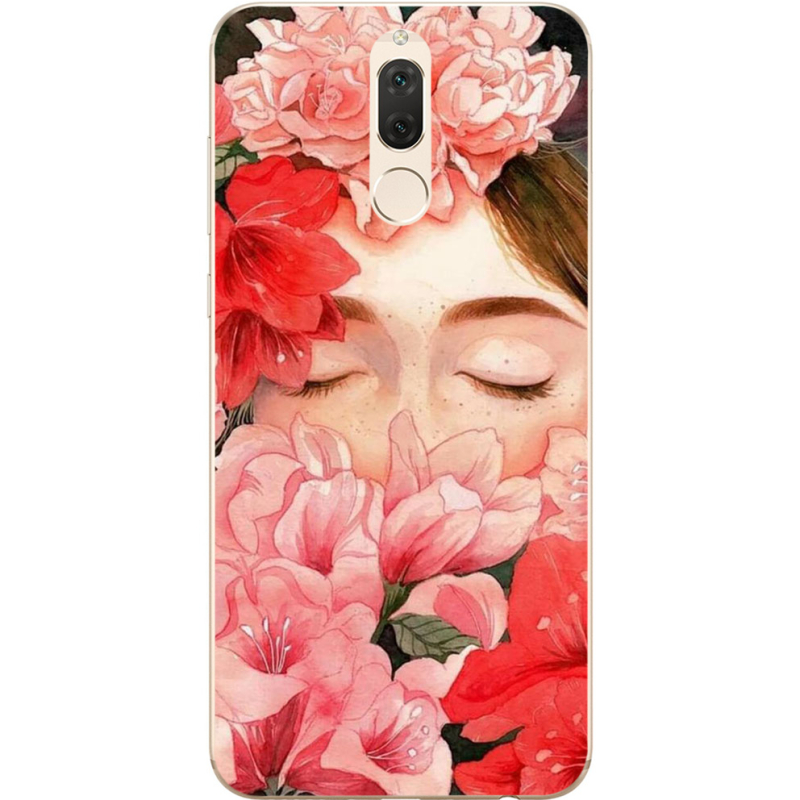 Чехол Uprint Huawei Mate 10 Lite Girl in Flowers