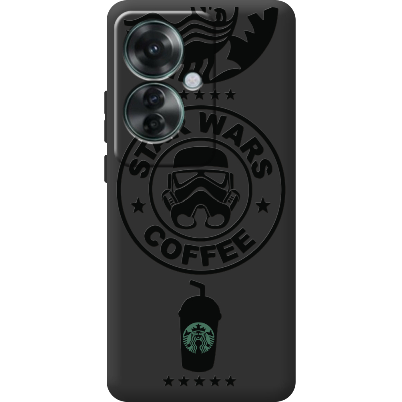 Черный чехол BoxFace OPPO Reno 11 F Dark Coffee