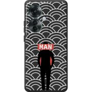 Черный чехол BoxFace OPPO Reno 11 F Man Pattern