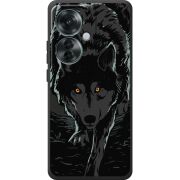 Черный чехол BoxFace OPPO Reno 11 F Wolf