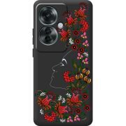 Черный чехол BoxFace OPPO Reno 11 F 3D Ukrainian Muse