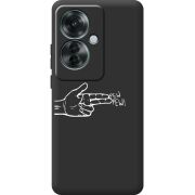 Черный чехол BoxFace OPPO Reno 11 F Pew Pew