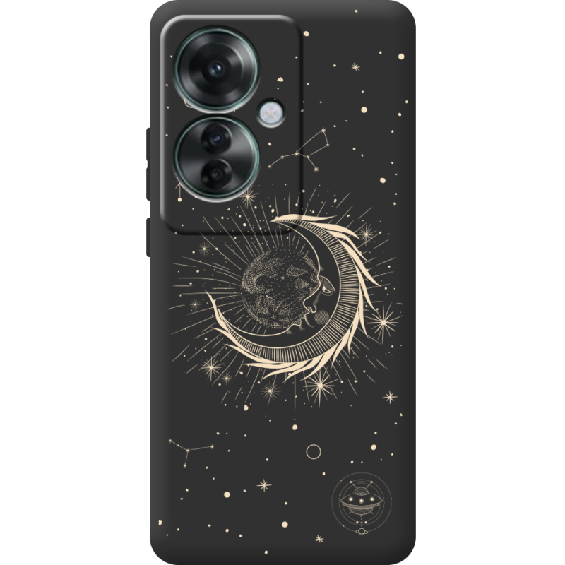 Черный чехол BoxFace OPPO Reno 11 F Moon