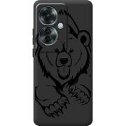 Черный чехол BoxFace OPPO Reno 11 F Grizzly Bear