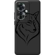 Черный чехол BoxFace OPPO Reno 11 F Wolf