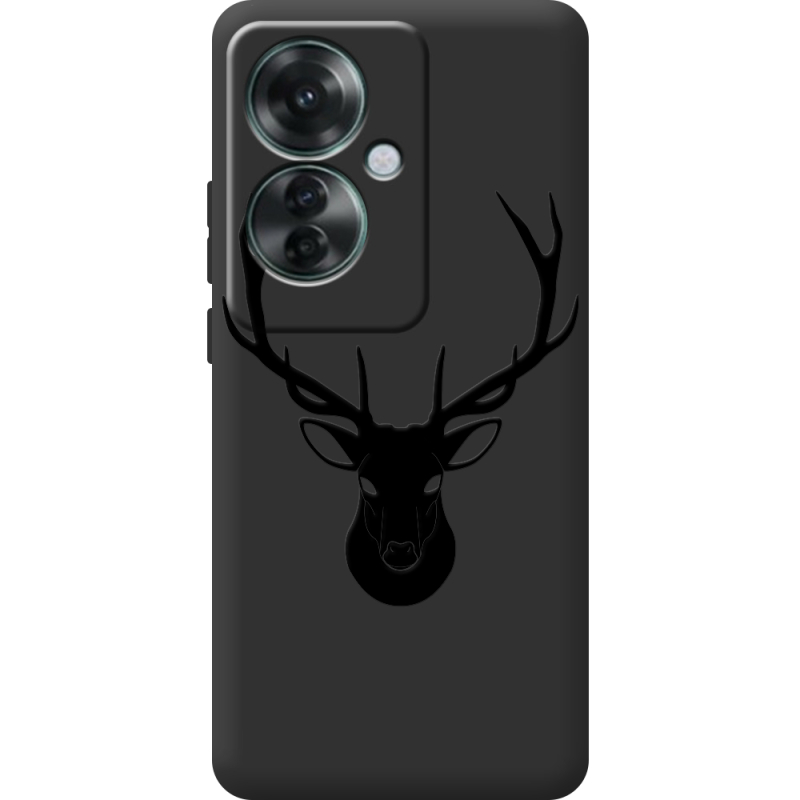 Черный чехол BoxFace OPPO Reno 11 F Deer