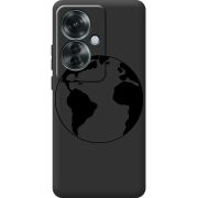 Черный чехол BoxFace OPPO Reno 11 F Earth